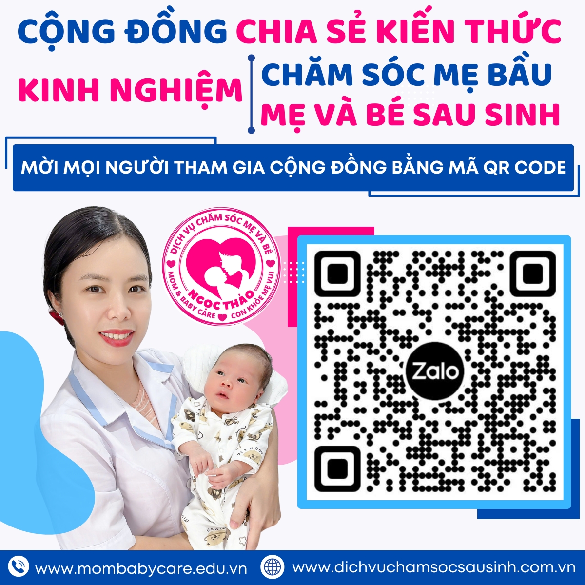 Thông tin liên hệ chăm sóc mẹ và bé Ngọc Thảo Mom Baby Care