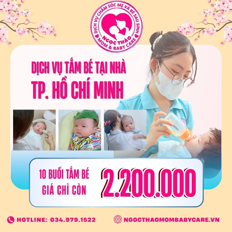 Dịch vụ tắm bé sơ sinh tại nhà TPHCM