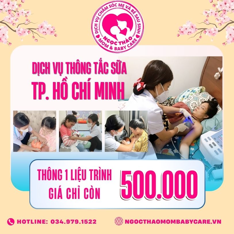 Dịch vụ thông tắc tia sữa tại nhà