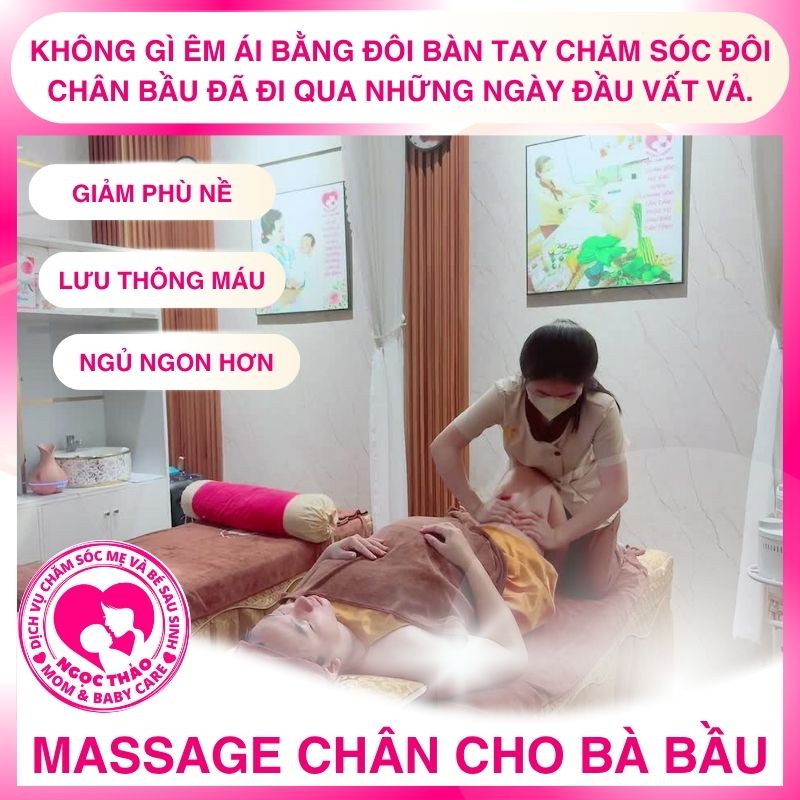Massage cho mẹ bầu tại spa