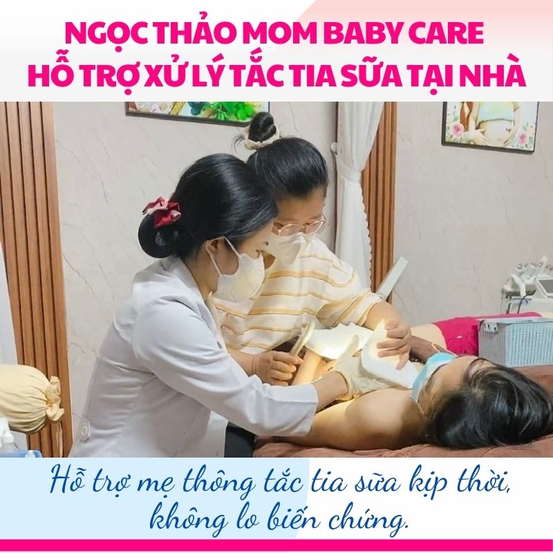 Thông tắc tia sữa cho mẹ sau sinh