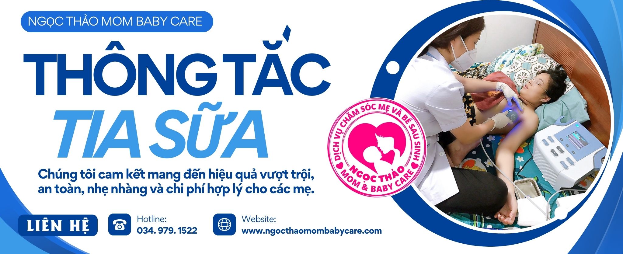 Thông tắc tia sữa cho mẹ sau sinh